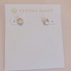 Kendra Scott Nola Gold Stud Earrings in Dichroic Glass